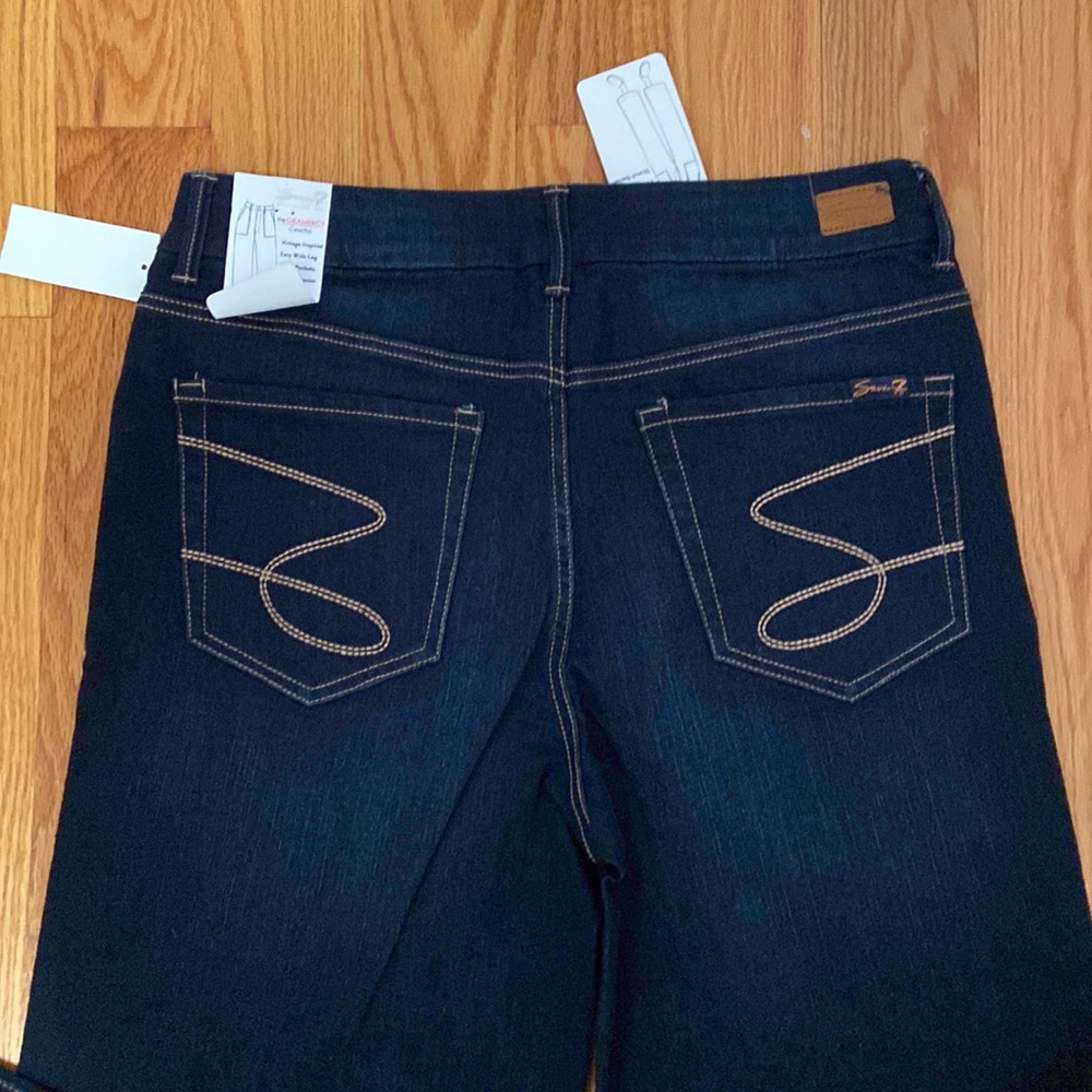 NWT Seven7 Gramecy Wide Leg Gaucho Jeans Size 8 - Picture 9 of 16